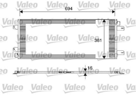 Конденсатор кондиціонера Valeo 817689