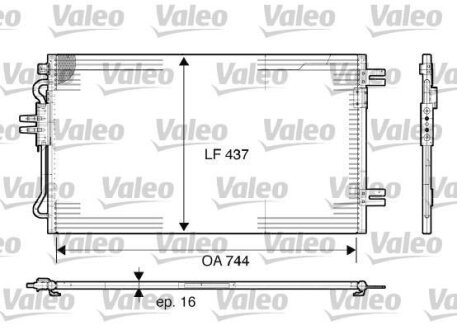 Конденсер кондиціонера Valeo 817739