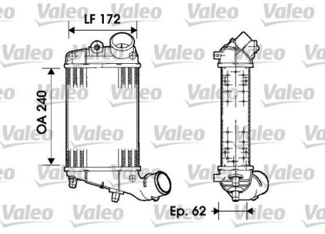 Радіатор наддуву Valeo 817862