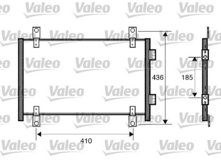 Конденсер кондиціонера Valeo 818018