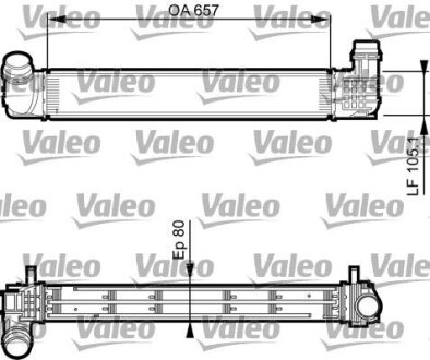 Охолоджувач наддувального повітря Valeo 818270