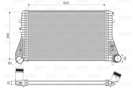 Радіатор наддуву Valeo 818339