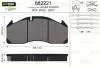 Комплект тормозных колодок, дисковый тормоз Valeo 882221 (фото 1)