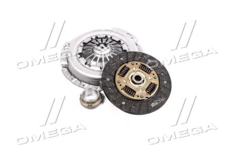 Комплект сцепления Daewoo Lanos 1.5, Nexia 1.5 (диск нажимной, ведомый, подшипник) Valeo DWK-004