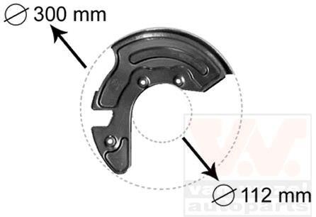 Відбивач, гальмівний диск Van Wezel 0323371
