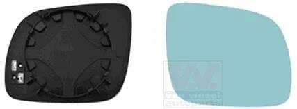 Дзеркальне скло, зовнішнє дзеркало Van Wezel 0323838