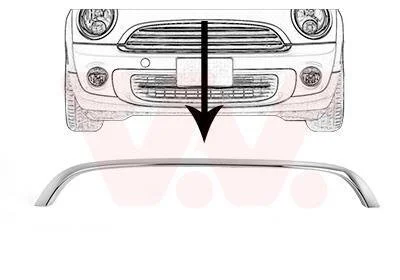 Декоративна/захисна накладка, решітка радіатора Van Wezel 0508518