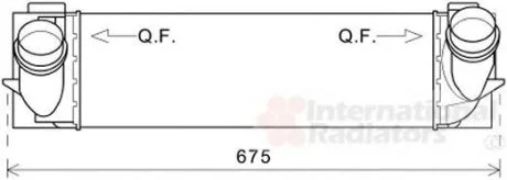 Інтеркулер BMW X3(F25) 11- Van Wezel 06004463