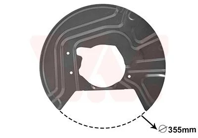 Відбивач, гальмівний диск Van Wezel 0680371