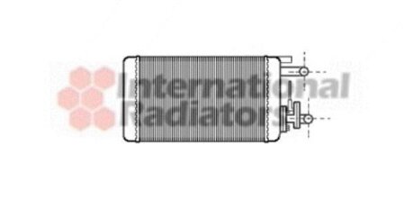 Радиатор отопителя 155/TIPO/TEMPRA incl valv Van Wezel 17006106