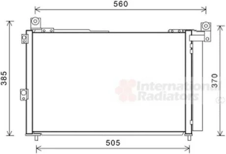 Конденсер кондиціонера FORD RANGER 06/05 > 12 Van Wezel 18005486