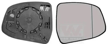 Дзеркальне скло, зовнішнє дзеркало Van Wezel 1866838