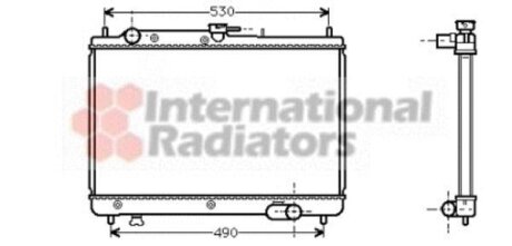 Радіатор охолодження двигуна 323 13/16/18 MT 89- small Van Wezel 27002066