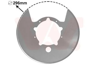 Відбивач, гальмівний диск Van Wezel 2815375