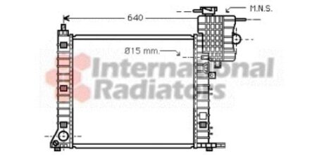 Радіатор охолодження MERCEDES VITO I W638 (96-) Van Wezel 30002264