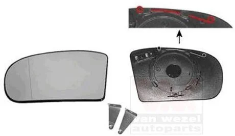 Наружное зеркало Van Wezel 3032837