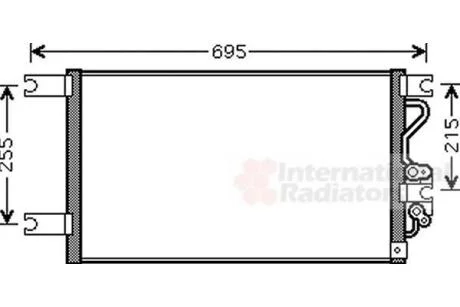 Конденсор кондиціонера PAJERO SP 30i/25TD Van Wezel 32005206