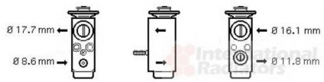 Клапан кондиціонера Van Wezel 37001352