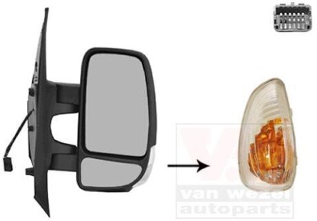 Наружное зеркало Van Wezel 3799802
