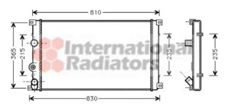 Радіатор охолодження двигуна MOVANO/MASTER D MT 98- Van Wezel 43002276