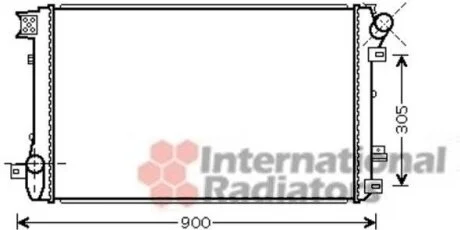 Радіатор охолодження двигуна OPEL MOVANO /MASTER 03>10 Van Wezel 43002408