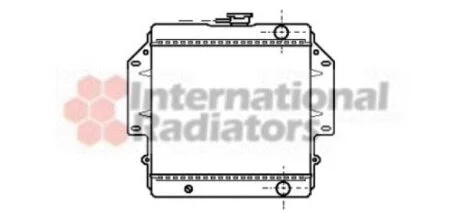 Радіатор, система охолодження двигуна Van Wezel 52002012