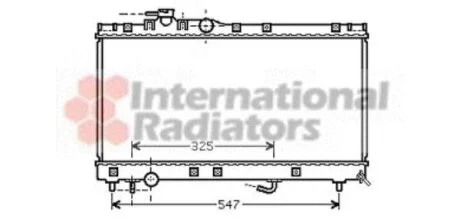 Радіатор, система охолодження двигуна Van Wezel 53002350