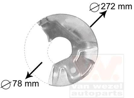 Кожух диска тормозного Van Wezel 5823372