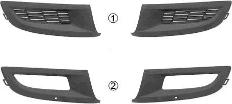 Вентиляційна решітка, бампер Van Wezel 5829594