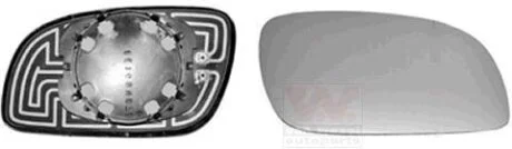 Дзеркальне скло, зовнішнє дзеркало Van Wezel 5856838