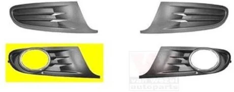 Вентиляційна решітка, бампер Van Wezel 5863594