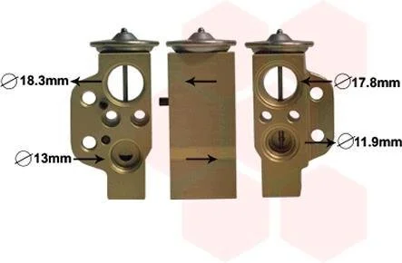 Клапан кондиціонера Van Wezel 74001076