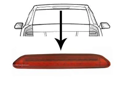 Додатковий стоп-сигнал SKODA OCTAVIA 04 > 08 Van Wezel 7622929