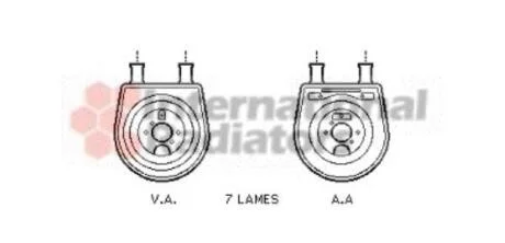Радіатор масляний Van Wezel 82003154