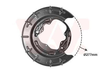 Відбивач, гальмівний диск Van Wezel 8207374