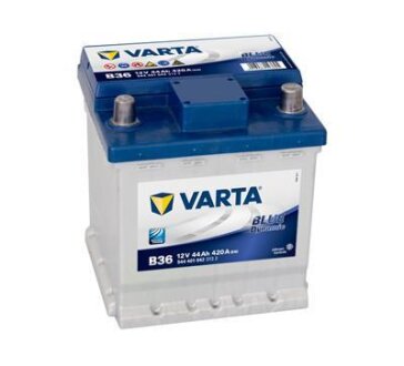 Аккумуляторная батарея, 44Ah / 420A (12V), Blue Dynamic B36, (R+), (175x175x190) VARTA 5444010423132