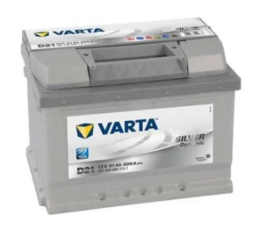 АКБ D21 SILVER DYNAMIC 61 А*ч -/+ 600A VARTA 5614000603162