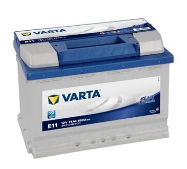 Аккумуляторная батарея, 74Ah / 680A (12V), Blue Dynamic E11, (R+), (278x175x190) VARTA 5740120683132