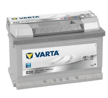 АКБ E38 SILVER DYNAMIC 74 А*ч -/+ 750A VARTA 5744020753162