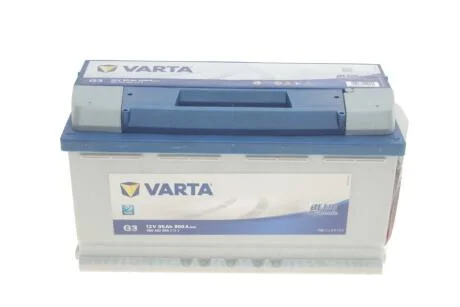 Аккумуляторная батарея, 95Ah / 800A (12V), Blue Dynamic G3, (R+), (353x175x190) VARTA 5954020803132