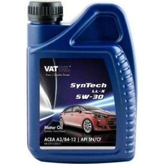 Масло 5W30 1 л VAT OIL SynTech LL-X (A3/B4/MB229.3/226.5/VW502.00/505.00/RN0700) VATOIL 50479