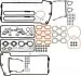 Прокладки двигателя комплект BMW E38/E39 98- mot.M62 VICTOR REINZ 02-33396-01 (фото 1)
