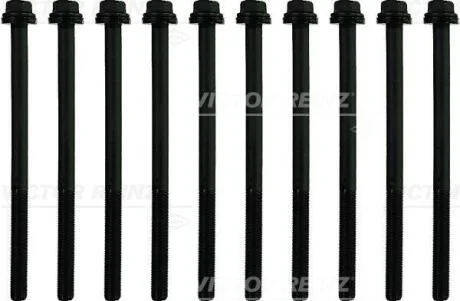 Комплект болтів з шестигранною головкою з чорного металу VICTOR REINZ 14-11294-01
