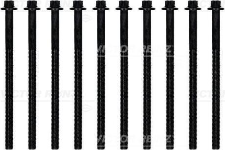 Комплект болтів з головкою системи TORX з чорного металу VICTOR REINZ 14-32108-01
