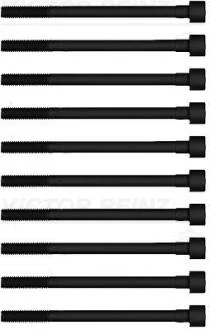 Комплект болтів з шестигранною головкою з чорного металу VICTOR REINZ 14-55008-01