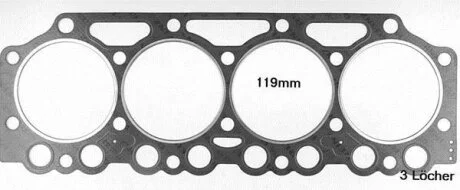 Прокладка головки блоку / Г/Б DEUTZ BF4M1013 3! 1.7MM VICTOR REINZ 61-35875-20