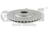 Диск гальмівний передній Audi A4 (08-12), Q5 (09-12) (перфорована лінія Geomed) Vika 66151717401 (фото 1)