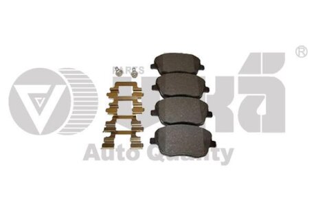 Колодки гальмівні передні без датчика Skoda Fabia (00-10), VW Polo (02-10)/Seat Ibiza (02-10) Vika 66981104301