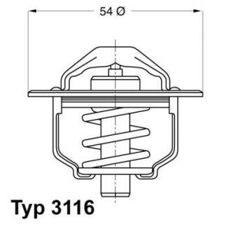 A_Термостат Fiat Lancia Renault - знято з виробництва WAHLER 3116.82D
