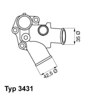 #Термостат, охлаждающая жидкость WAHLER 3431.80D